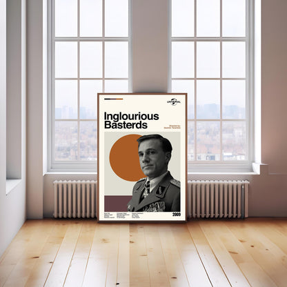 Inglourious Basterds Poster - Midcentury Modern Movie Print