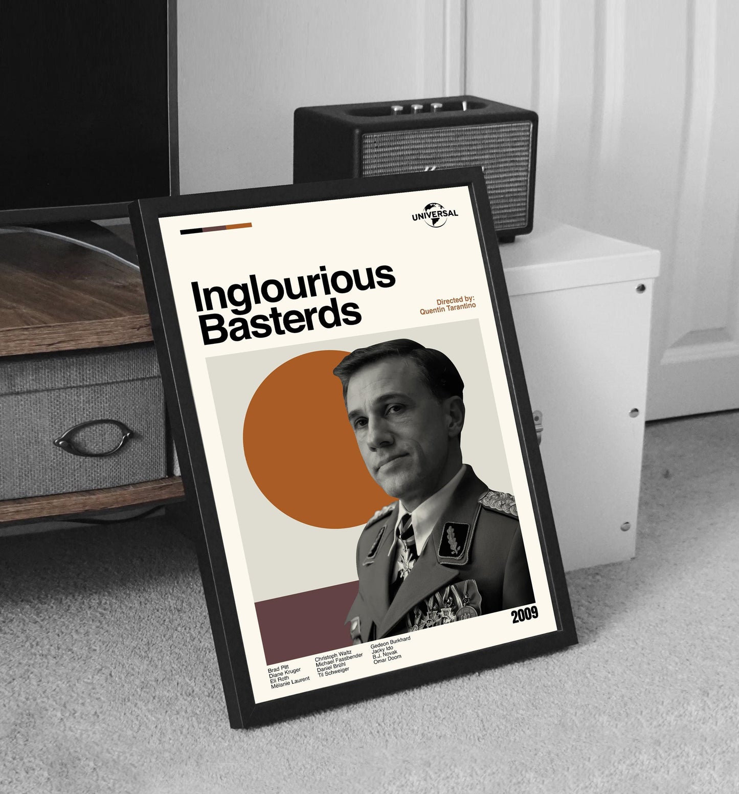 Inglourious Basterds Poster - Midcentury Modern Movie Print