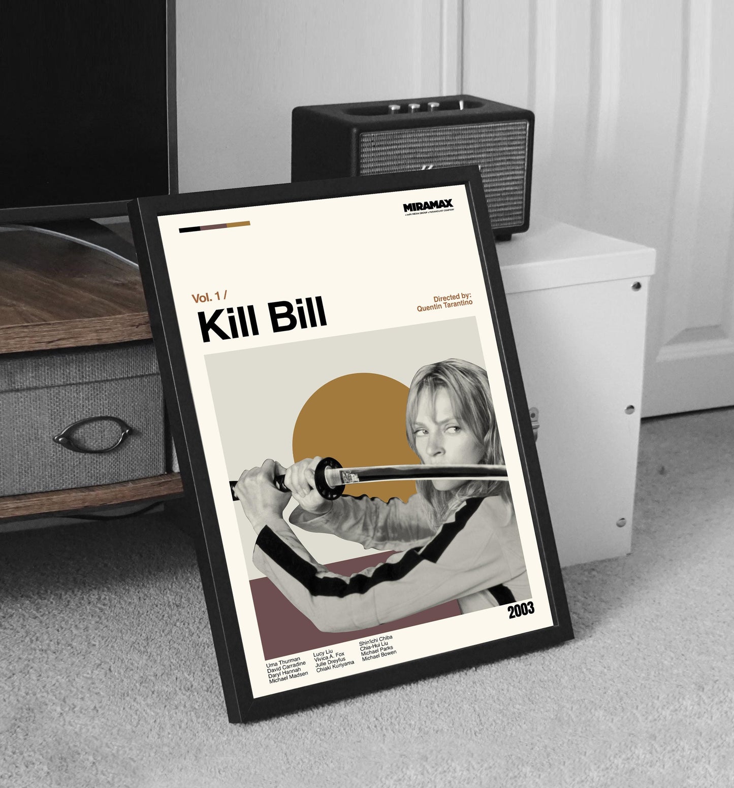 Kill Bill Poster - Movie Poster - Midcentury Modern Art - Minimalist Print - Retro Poster - Vintage Print Art - Wall Art - Gifts for him