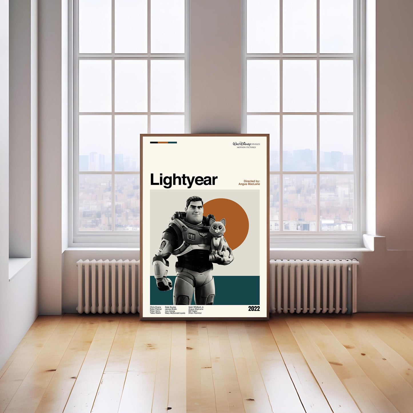 Lightyear Poster - Movie Poster - Midcentury Modern Art - Minimalist Print - Retro Poster - Vintage Print Art - Wall Art - Gift for him