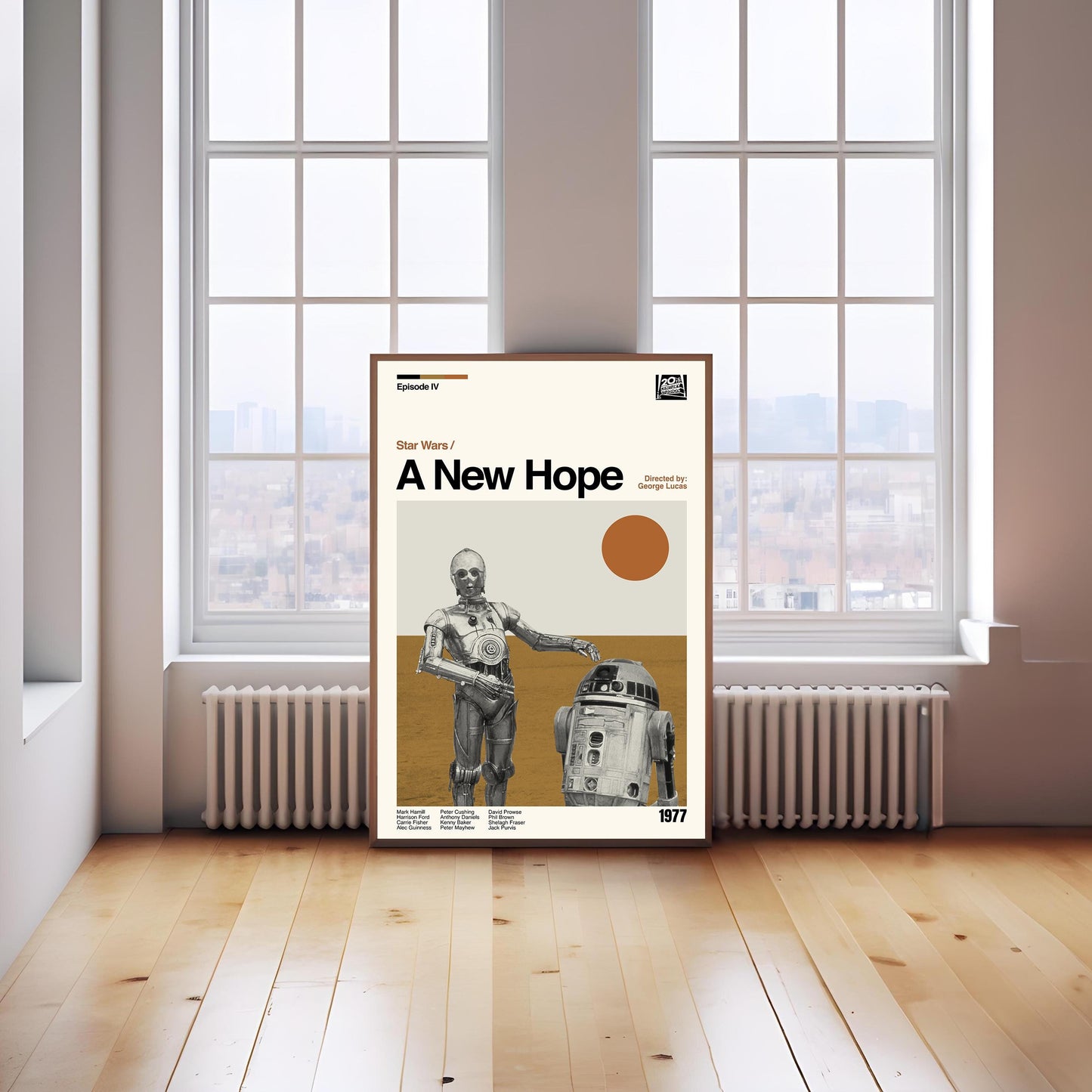 Star Wars: A New Hope - Minimalist Movie Poster Art Print