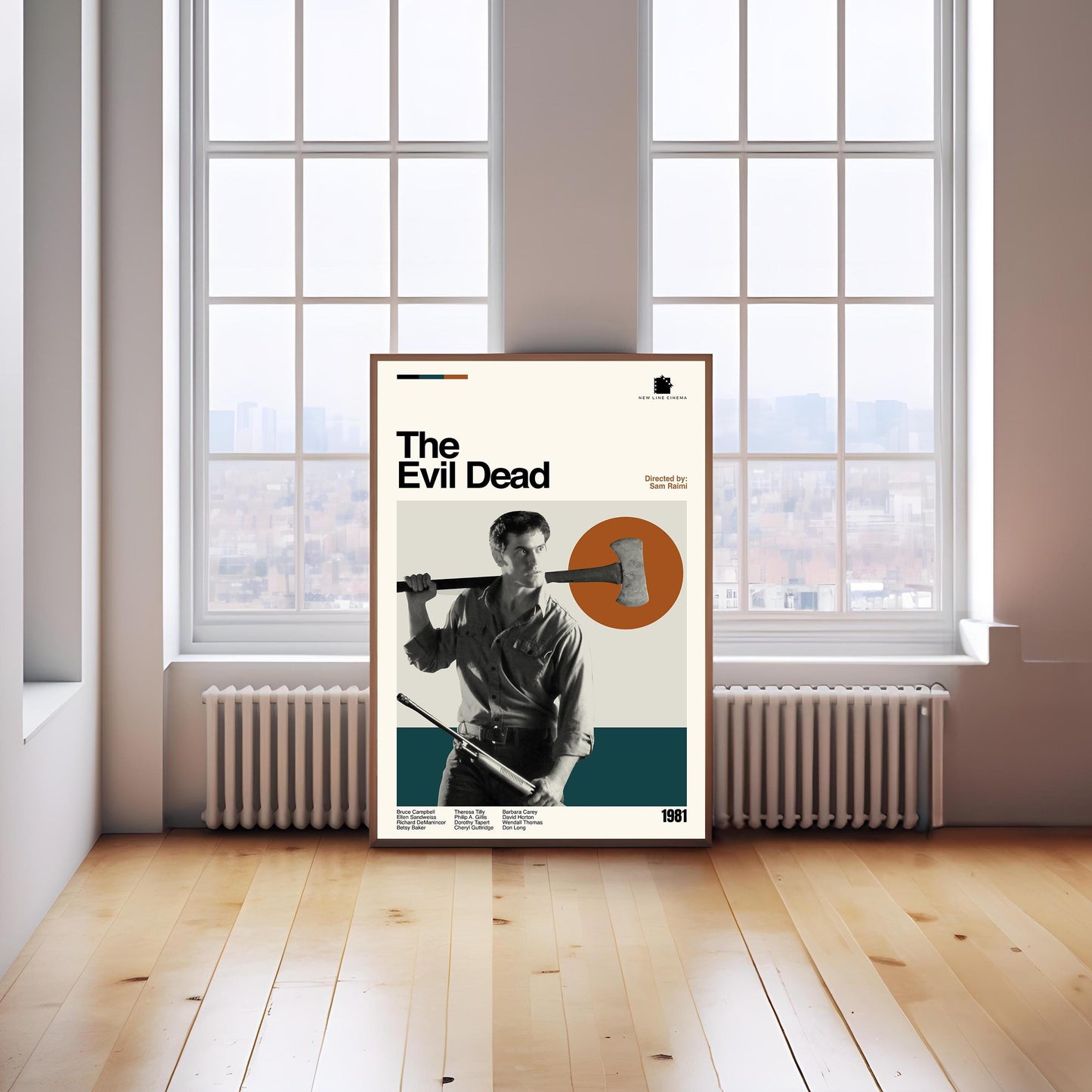 The Evil Dead Poster - Movie Poster - Midcentury Modern Art - Minimalist Print - Retro Poster - Vintage Print Art - Wall Art - Gift for him