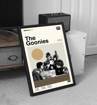The Goonies Poster - Movie Poster - Midcentury Modern Art - Minimalist Print - Retro Poster - Vintage Print - Wall Art - Gifts for him