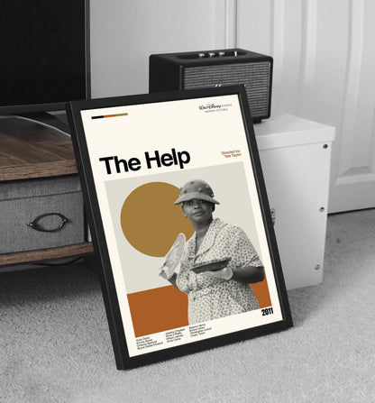 The Help Poster - Movie Poster - Midcentury Modern Art - Minimalist Print - Retro Poster - Vintage Print Art - Wall Art - Gift for him