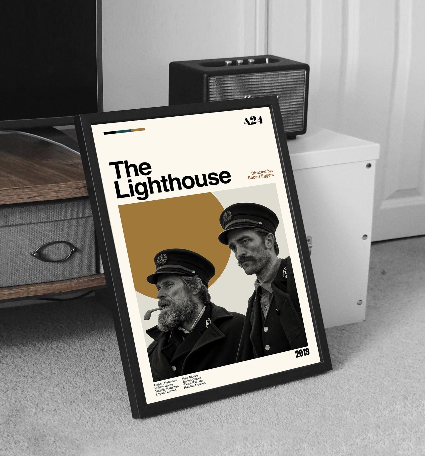 The Lighthouse Movie Poster: Mid-Century Modern Minimalist Print