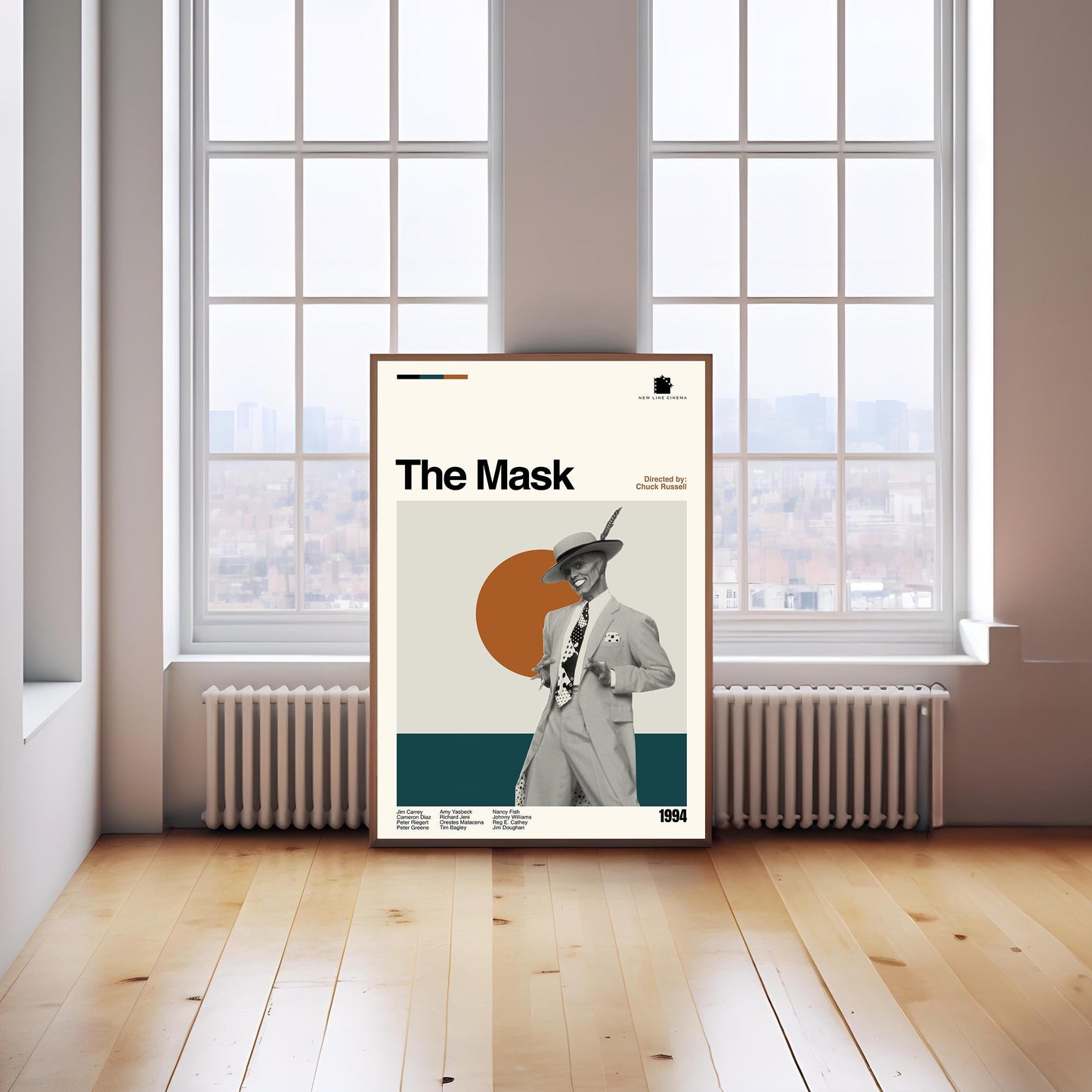 The Mask Movie Poster – Mid-Century Modern Minimalist Art Print