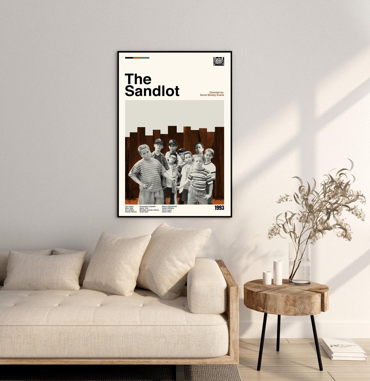 The Sandlot Movie Poster - Mid-Century Modern Minimalist Print
