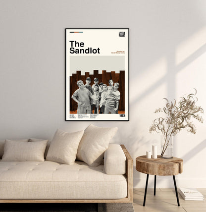 The Sandlot Movie Poster - Mid-Century Modern Minimalist Print