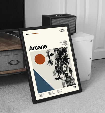Arcane Poster - Movie Poster - Midcentury Modern Art - Minimalist Print - Retro Poster - Vintage Print Art - Wall Art - Gifts for him
