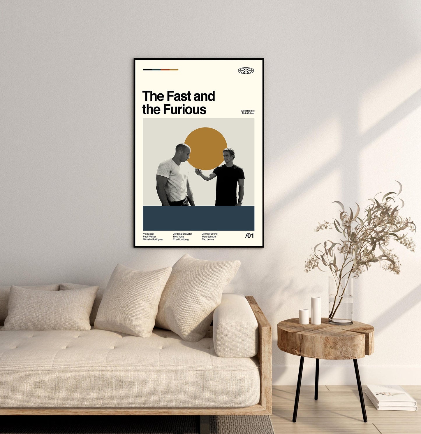 The Fast and the Furious Movie Poster - Minimalist Art Print