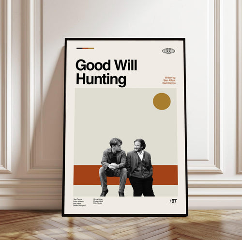 Good Will Hunting Movie Poster: Mid-Century Modern Minimalist Art Print
