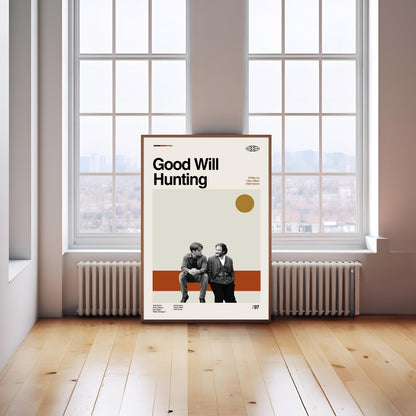 Good Will Hunting Movie Poster: Mid-Century Modern Minimalist Art Print