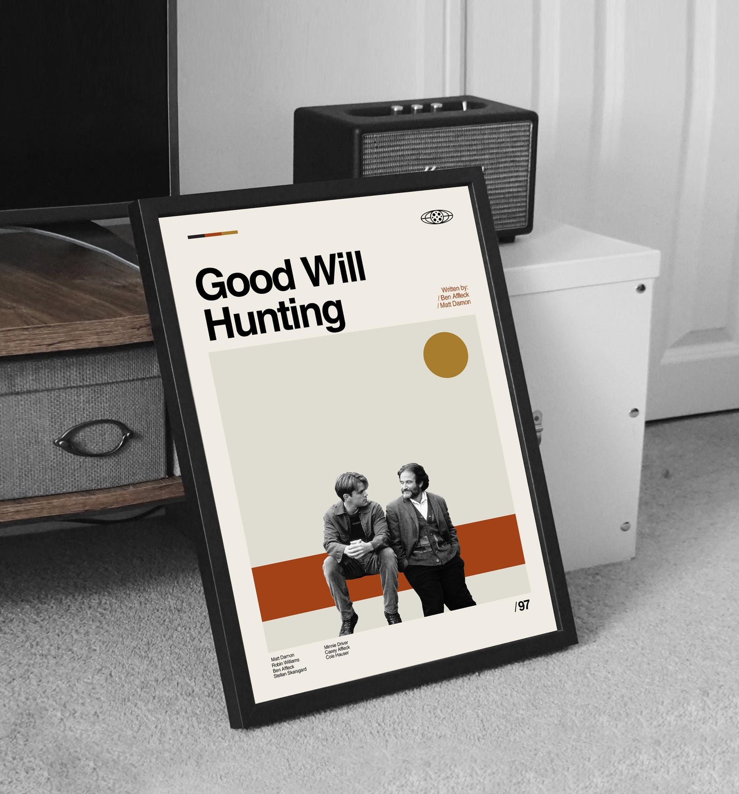 Good Will Hunting Movie Poster: Mid-Century Modern Minimalist Art Print