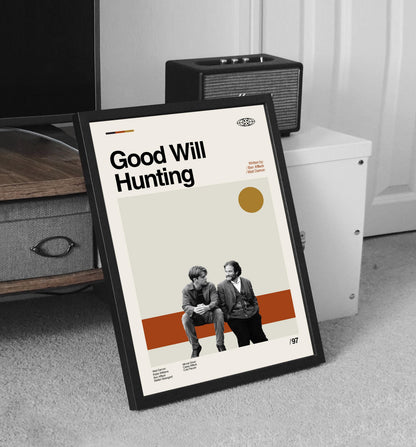 Good Will Hunting Movie Poster: Mid-Century Modern Minimalist Art Print