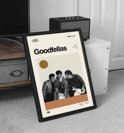 Goodfellas Movie Poster: Mid-Century Modern Minimalist Art Print