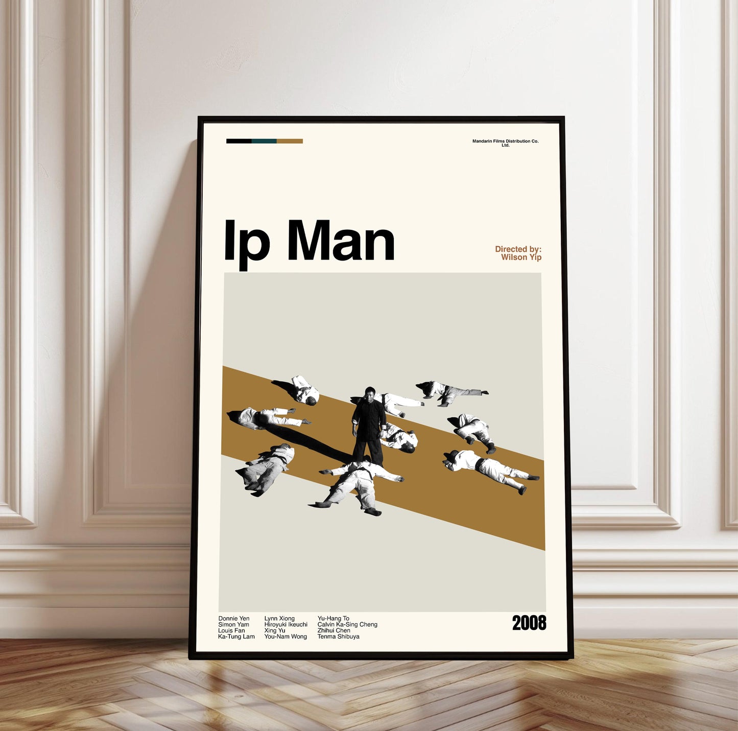 Ip Man Movie Poster: Mid-Century Modern Minimalist Art Print