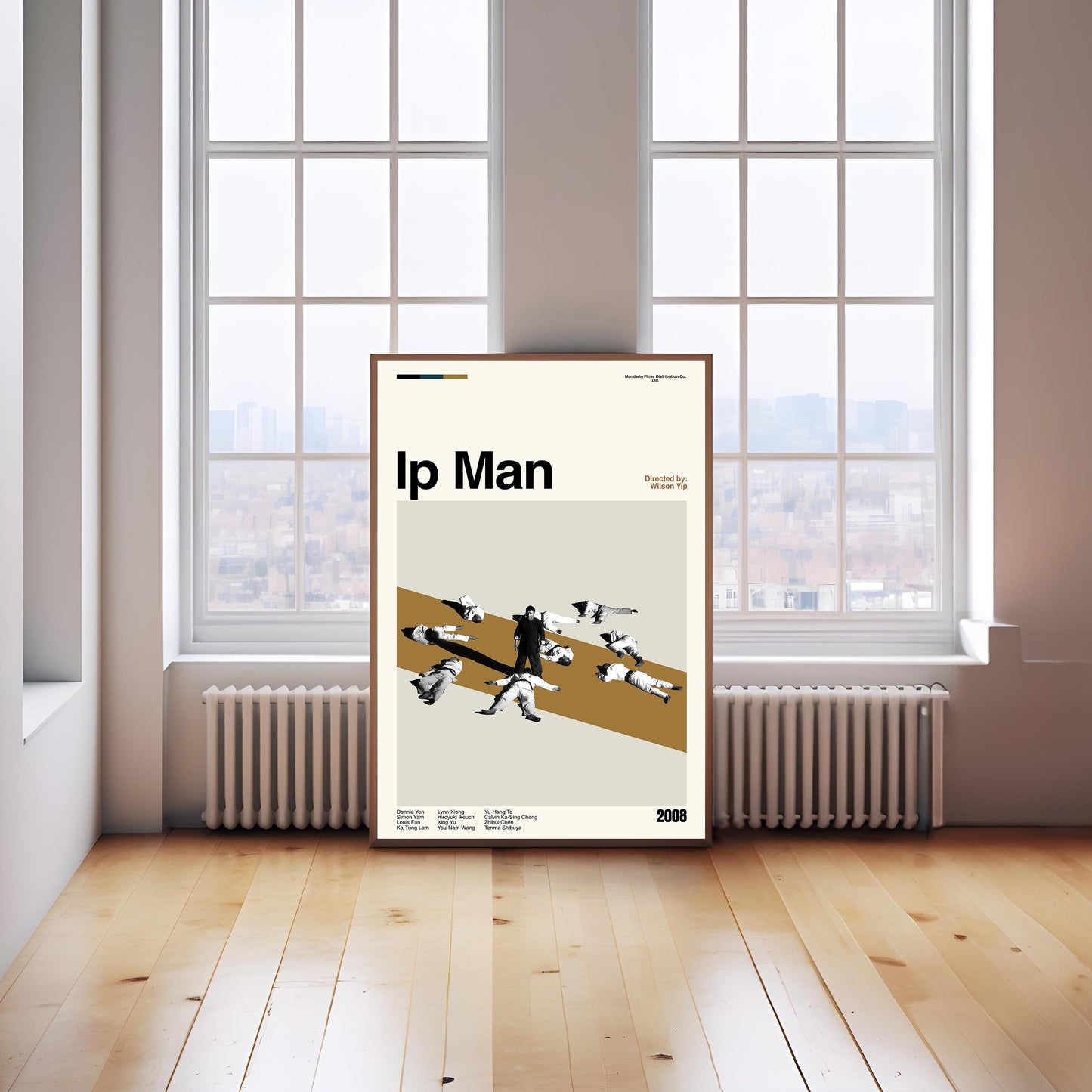 Ip Man Movie Poster: Mid-Century Modern Minimalist Art Print