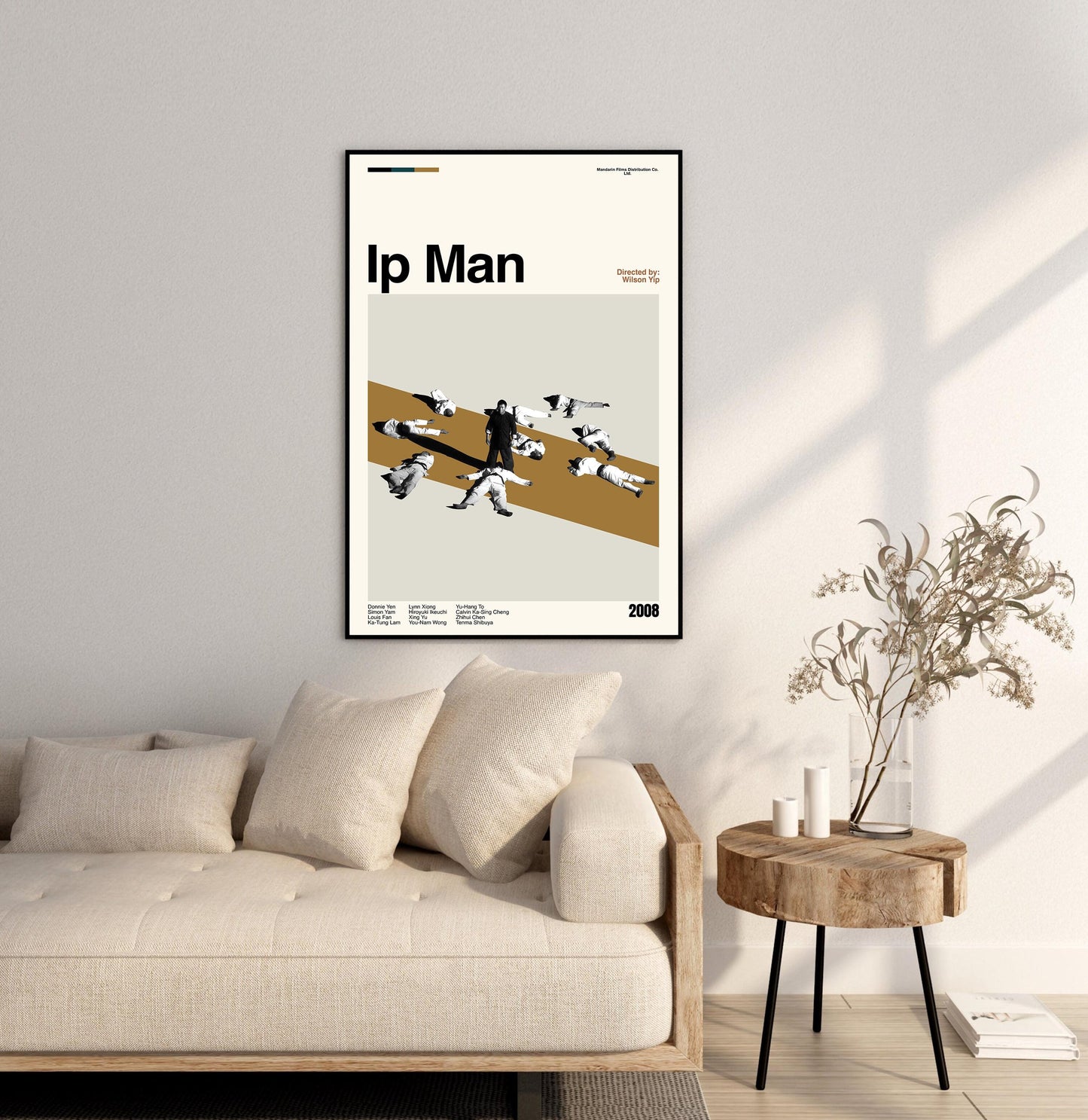 Ip Man Movie Poster: Mid-Century Modern Minimalist Art Print
