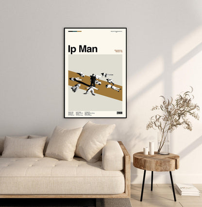 Ip Man Movie Poster: Mid-Century Modern Minimalist Art Print