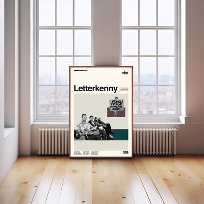 Letterkenny Poster - Tv Series Poster - Midcentury Modern Art - Minimalist Print - Retro Poster - Vintage Print - Wall Art - Gifts for him