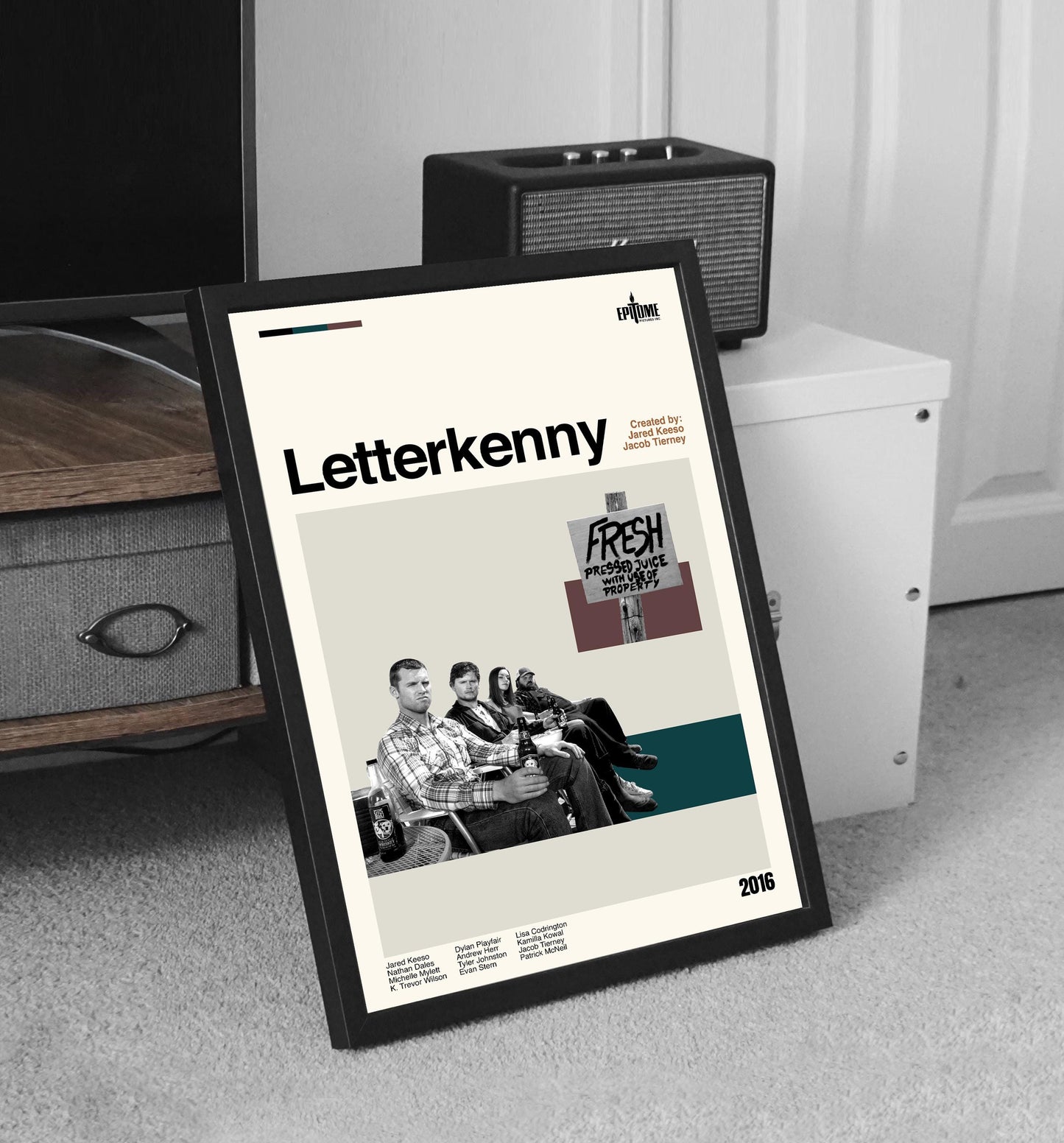 Letterkenny Poster - Tv Series Poster - Midcentury Modern Art - Minimalist Print - Retro Poster - Vintage Print - Wall Art - Gifts for him