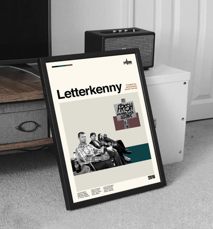 Letterkenny Poster - Tv Series Poster - Midcentury Modern Art - Minimalist Print - Retro Poster - Vintage Print - Wall Art - Gifts for him