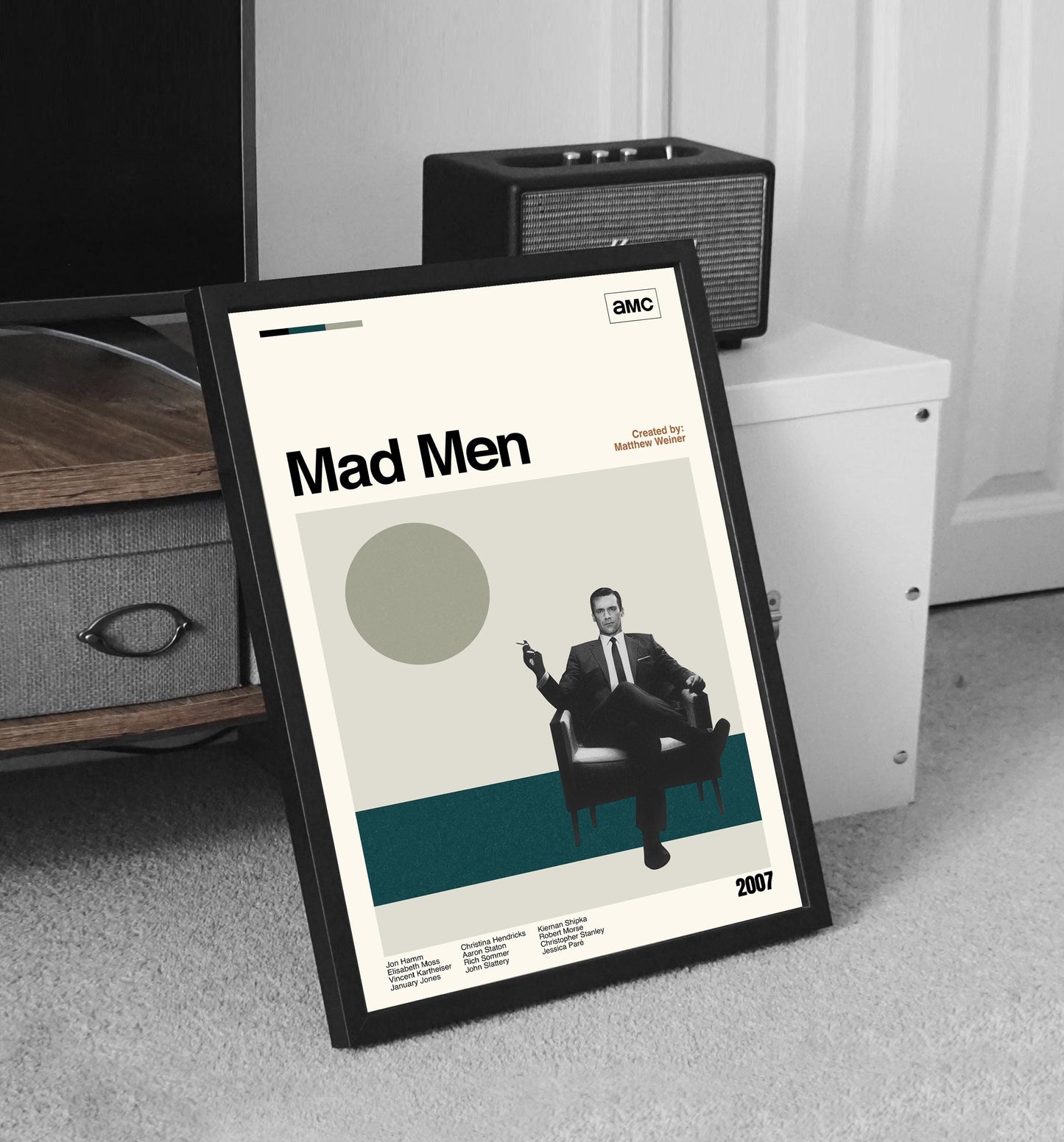 Mad Men Poster: Mid-Century Modern TV Series Art Print