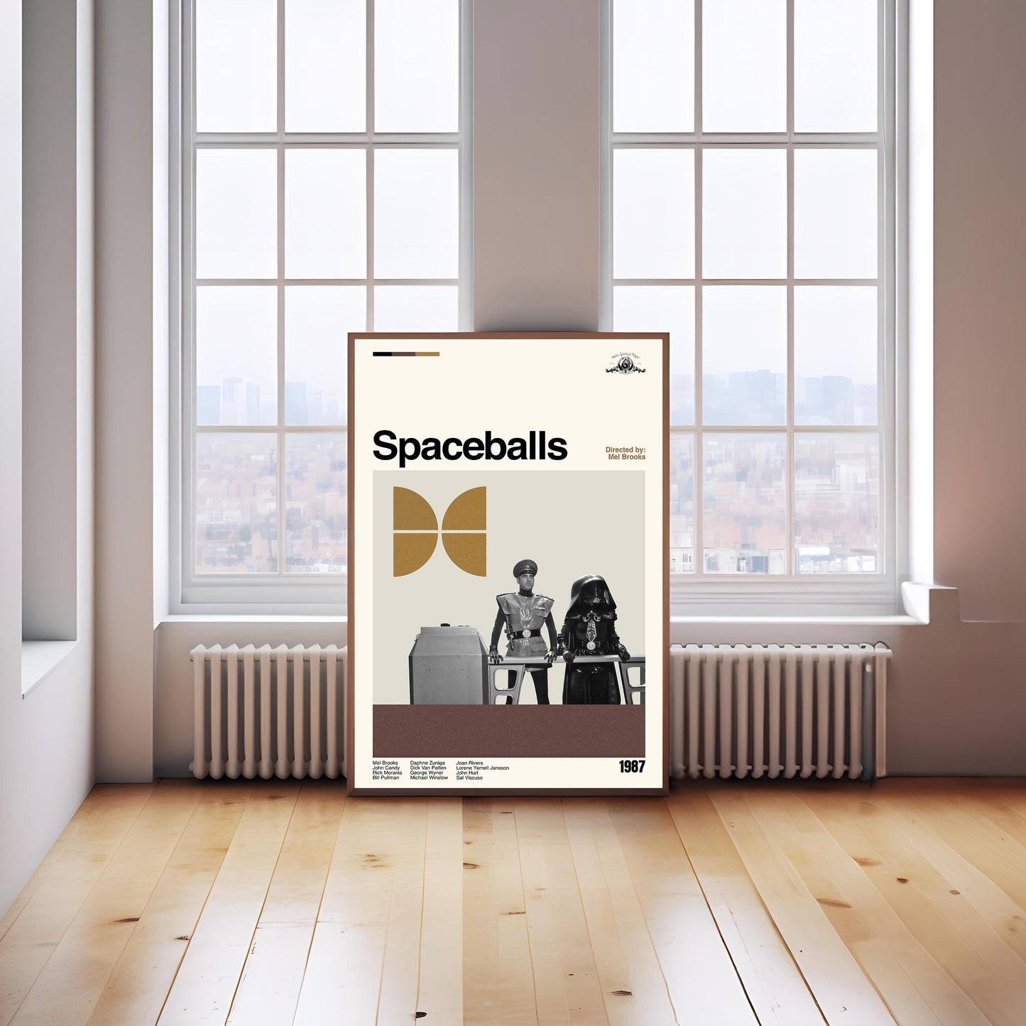 Spaceballs Movie Poster: Mid-Century Modern Minimalist Art Print