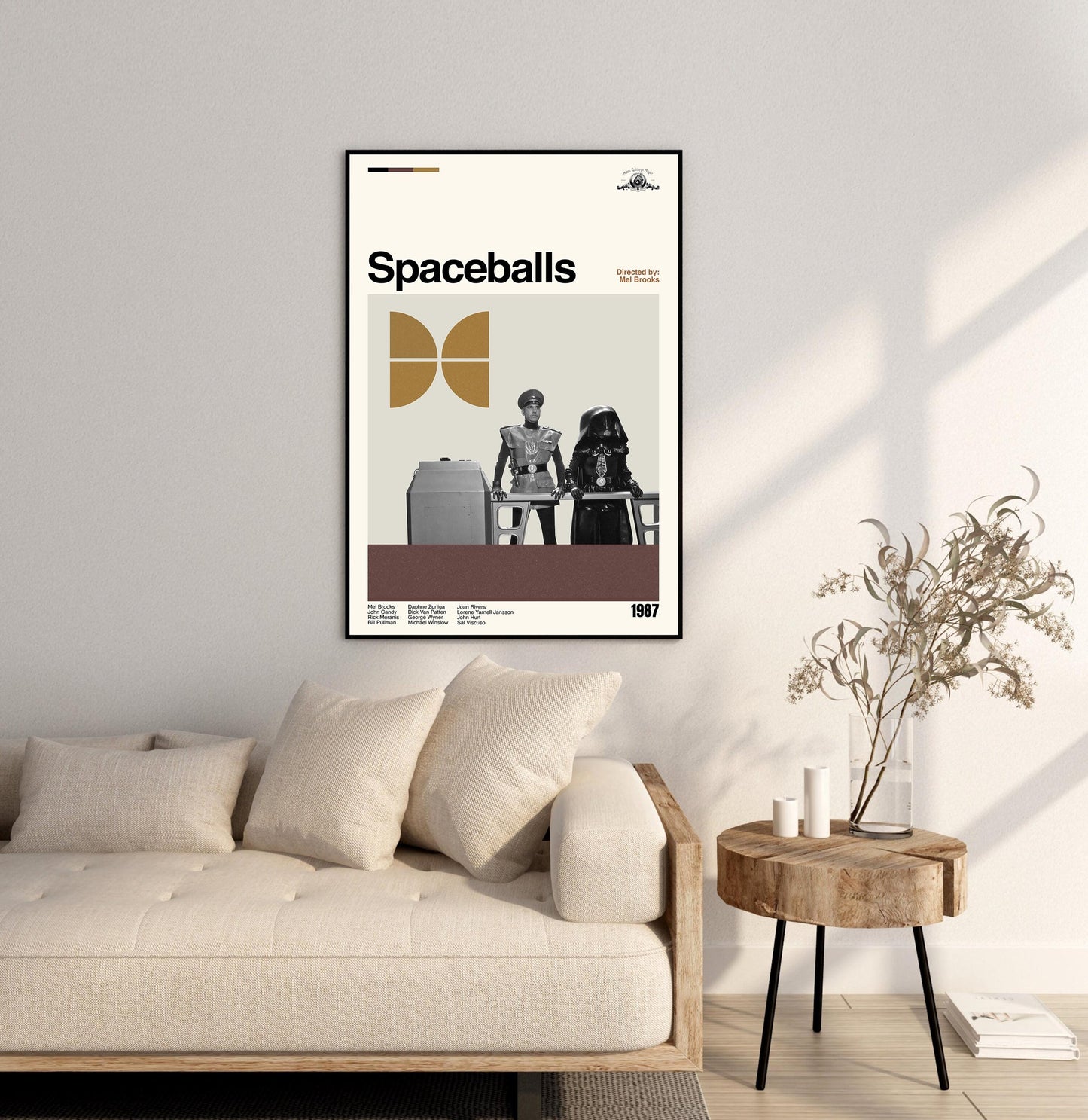 Spaceballs Movie Poster: Mid-Century Modern Minimalist Art Print