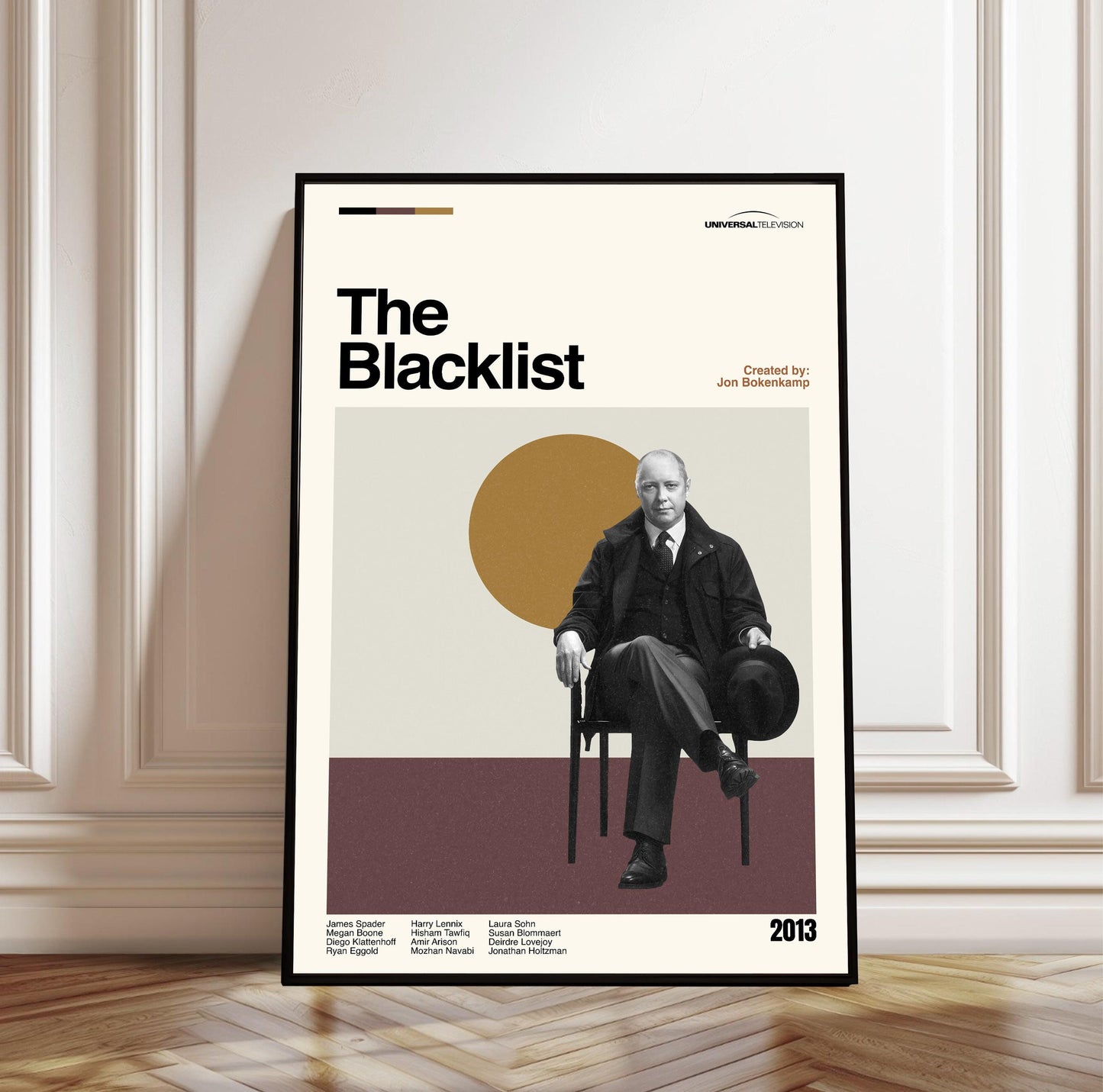 The Blacklist Poster – Mid-Century Modern TV Series Art