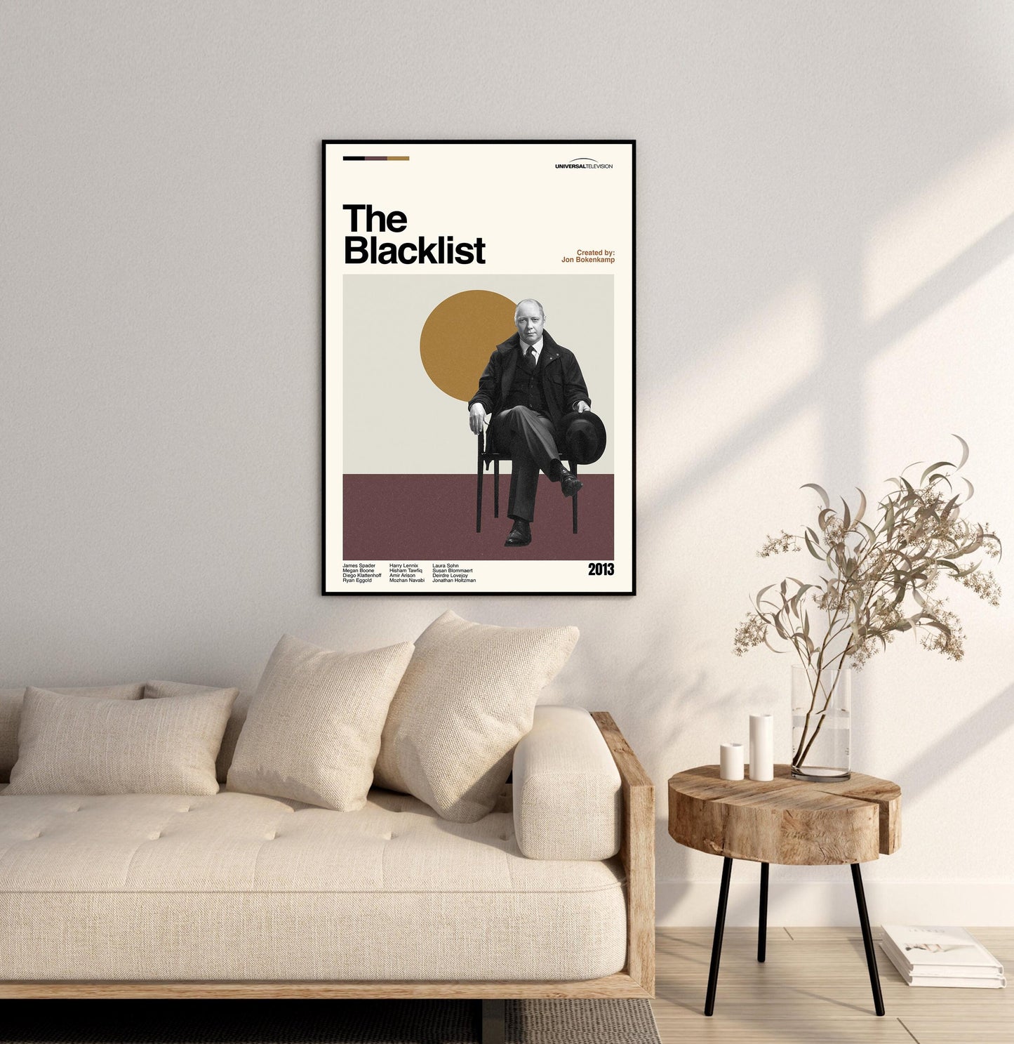 The Blacklist Poster – Mid-Century Modern TV Series Art