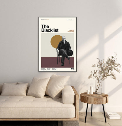 The Blacklist Poster – Mid-Century Modern TV Series Art