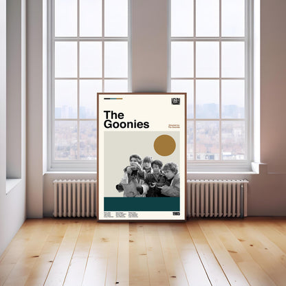 The Goonies Movie Poster: Mid-Century Modern Minimalist Art Print