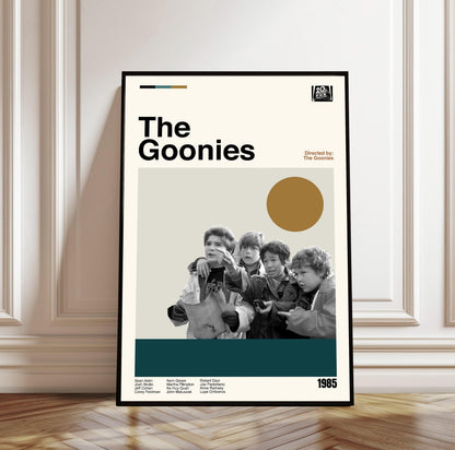 The Goonies Movie Poster: Mid-Century Modern Minimalist Art Print