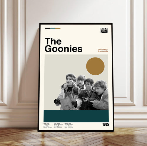 The Goonies Movie Poster: Mid-Century Modern Minimalist Art Print
