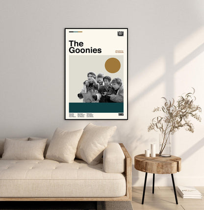 The Goonies Movie Poster: Mid-Century Modern Minimalist Art Print