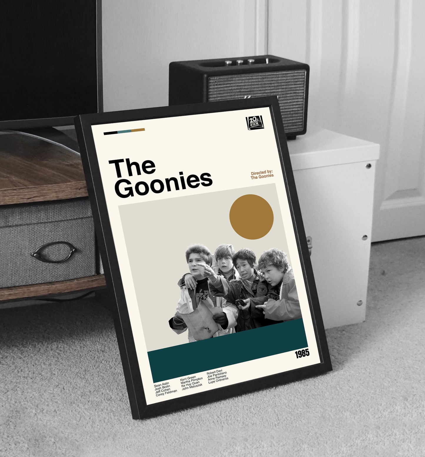 The Goonies Movie Poster: Mid-Century Modern Minimalist Art Print