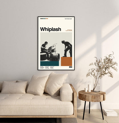 Whiplash Movie Poster – Mid-Century Modern Minimalist Print