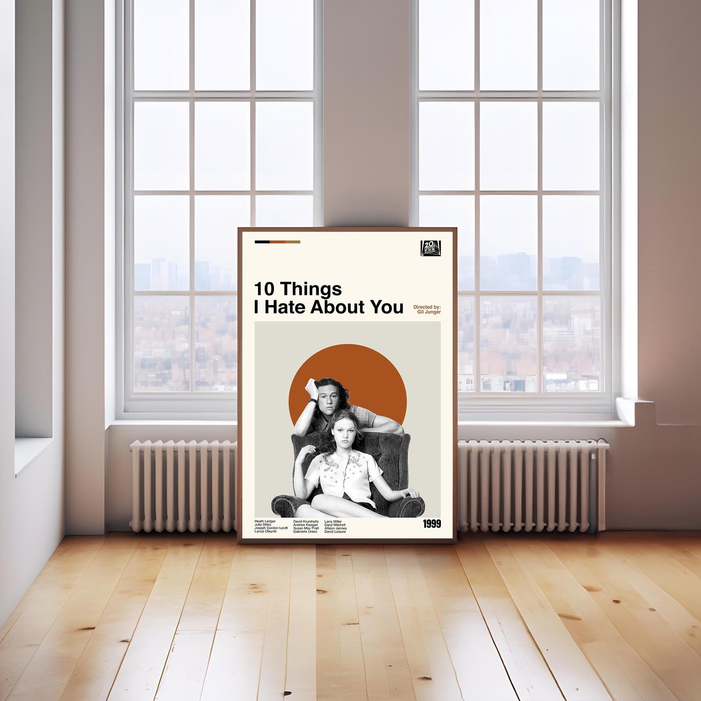 10 Things I Hate About You Poster - Movie Poster - Midcentury Modern Art - Minimalist Print - Retro Poster - Vintage Print - Gifts for him