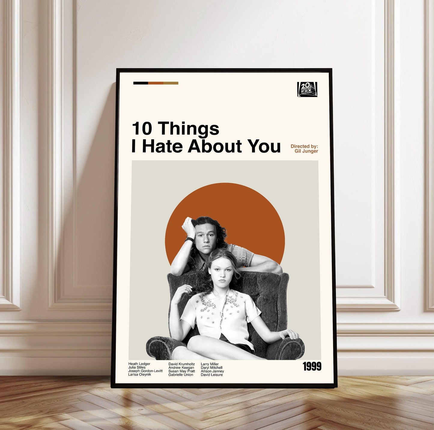 10 Things I Hate About You Poster - Movie Poster - Midcentury Modern Art - Minimalist Print - Retro Poster - Vintage Print - Gifts for him