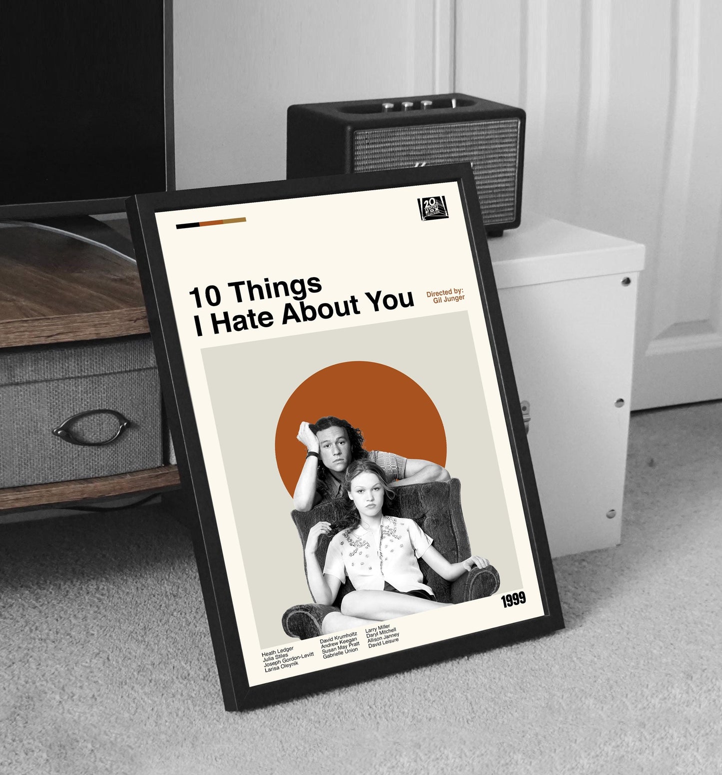 10 Things I Hate About You Poster - Movie Poster - Midcentury Modern Art - Minimalist Print - Retro Poster - Vintage Print - Gifts for him