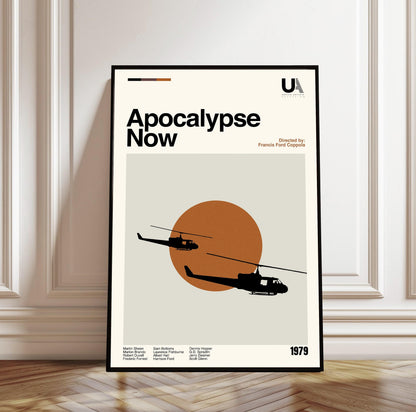 Apocalypse Now Movie Poster: Minimalist Mid-Century Modern Art Print