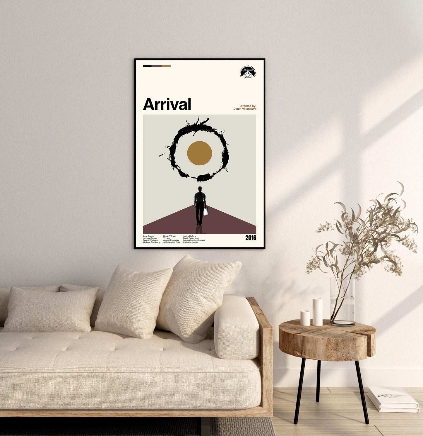 Arrival Movie Poster - Mid-Century Modern Minimalist Print