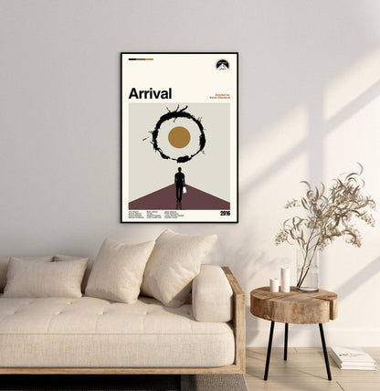 Arrival Movie Poster - Mid-Century Modern Minimalist Print