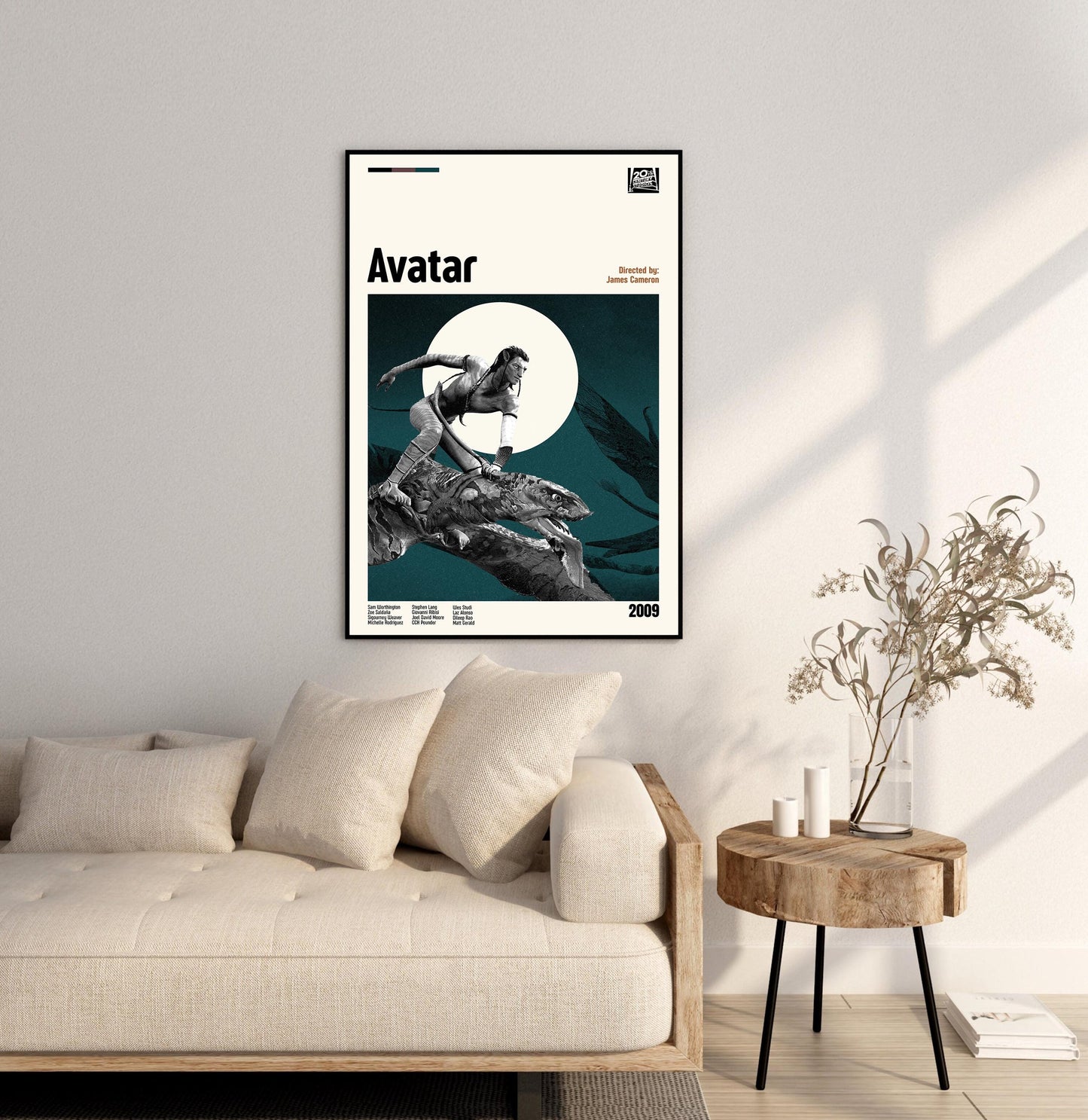 Avatar Poster - Movie Poster - Midcentury Modern Art - Minimalist Print - Retro Poster - Vintage Print Art - Wall Art - Gifts for him