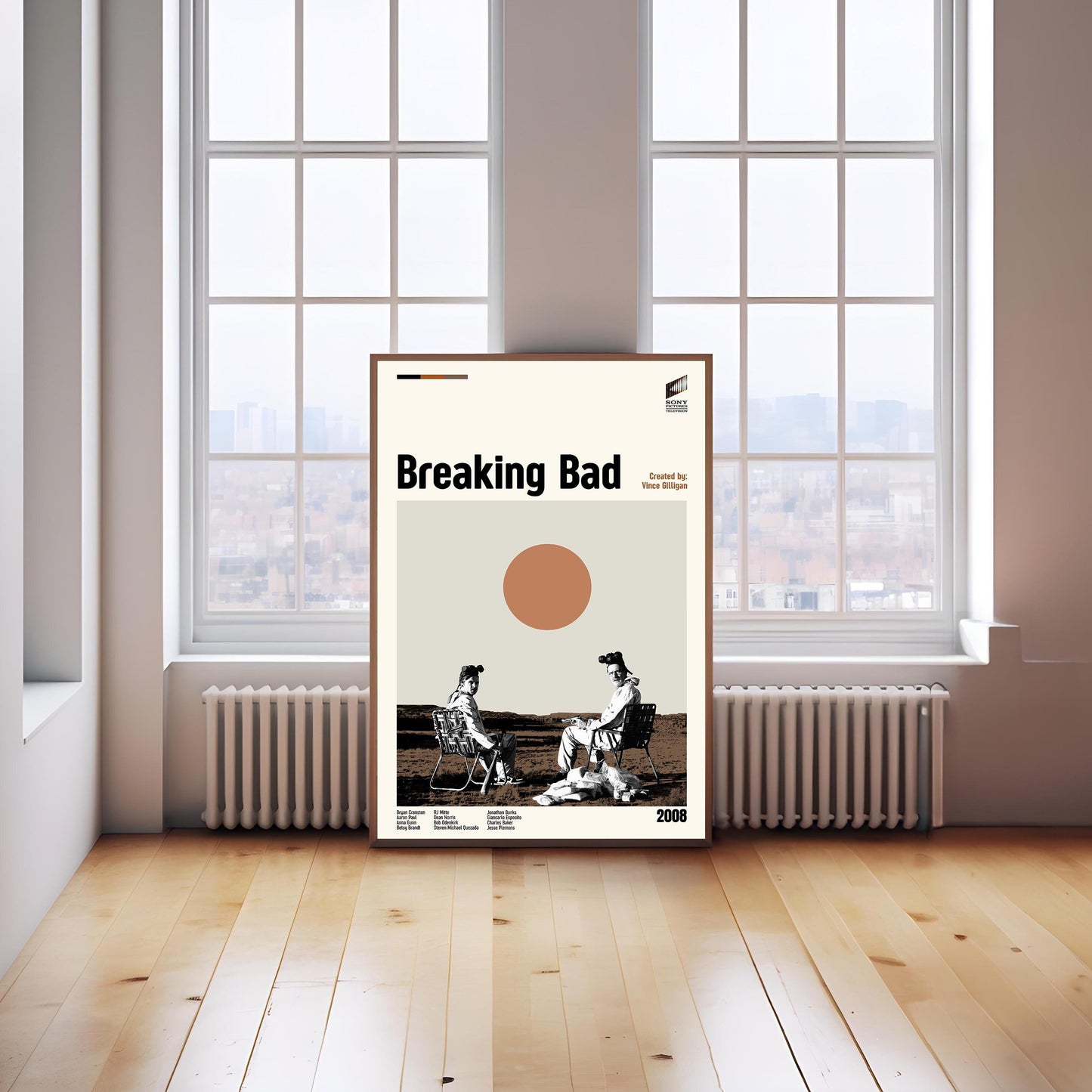 Breaking Bad Poster: Mid-Century Modern TV Series Art Print