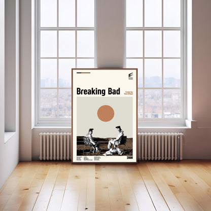 Breaking Bad Poster: Mid-Century Modern TV Series Art Print