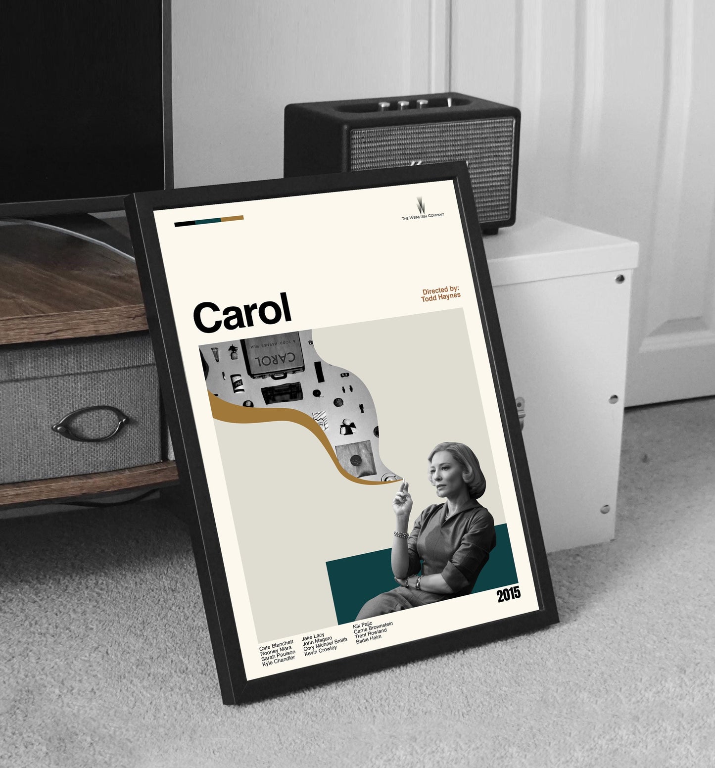 Carol Poster - Movie Poster - Midcentury Modern Art - Minimalist Print - Retro Poster - Vintage Print - Wall Art - Gifts for him