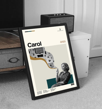 Carol Poster - Movie Poster - Midcentury Modern Art - Minimalist Print - Retro Poster - Vintage Print - Wall Art - Gifts for him
