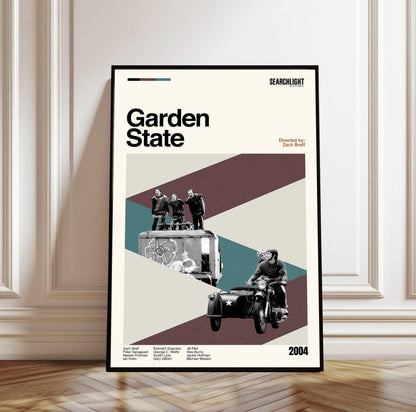 Garden State Movie Poster – Midcentury Modern Art Print